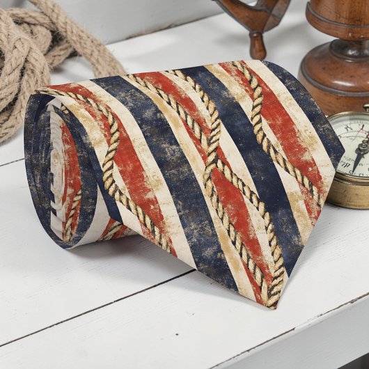 Cravate Vintage Nautical Custom Necktie