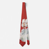 Cravate Vintage Noël Père Noël, Jolly et Winking (Devant)