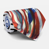 Cravate Vintage Patriotique Lady Liberty Magazine Couvertu (Roulé)