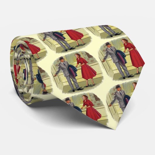 Cravate Vintage rétro (Roulé)