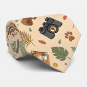 Cravate Vintage Road Trip Pattern (3) (Roulé)