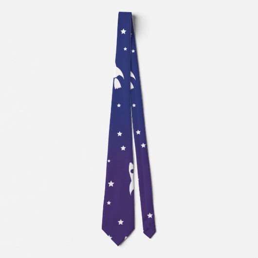 Cravate vintage Space Rocks Motif (Devant)