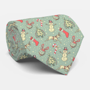Cravate Vintage Style Christmas