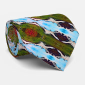 Cravate Vintage USA Alaska Worthington glacier été (Roulé)