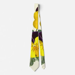Cravate Violas Sorbet Saut Jaune