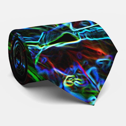 Cravate Violent abstrait (Roulé)