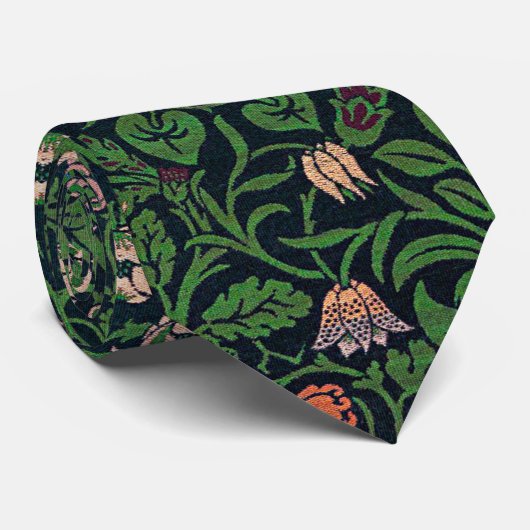 Cravate Violet and Columbine, William Morris (Roulé)