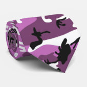 Cravate Violet Camo (Roulé)