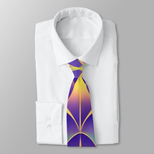 Cravate Violet, champ jaune (Attaché)
