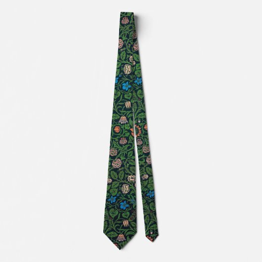 Cravate Violet et Columbine, William Morris (Devant)