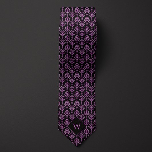 Cravate Violet et noir