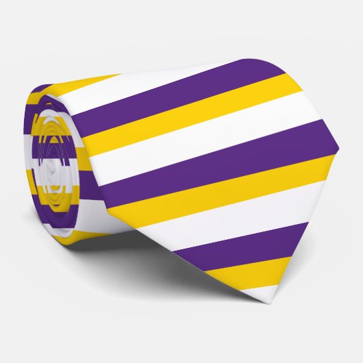 Cravate violet et or (Roulé)