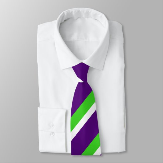 Cravate [Violet et vert] Gras (Attaché)
