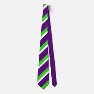 Cravate [Violet et vert] Gras