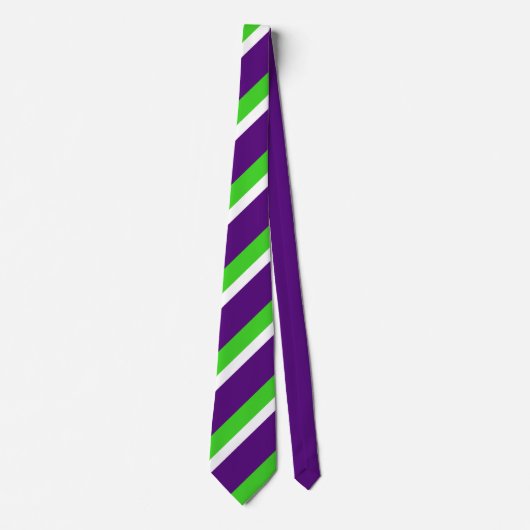 Cravate [Violet et vert] Gras (Devant)