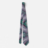 Cravate violet et vert science moderne (Dos)