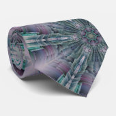 Cravate violet et vert science moderne (Roulé)