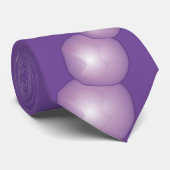 Cravate Violet Lune violet coeur de soleil violet boules d (Roulé)