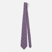 Cravate Violet Mint violet vert Orange Fern Feuilles Motif (Devant)