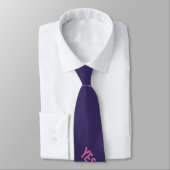 Cravate Violet Oui (Attaché)