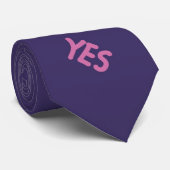 Cravate Violet Oui (Roulé)