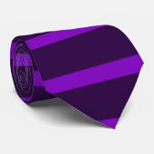 Cravate Violet Retro rayures Art Abstrait (Roulé)