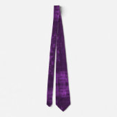 Cravate Violet satiné aspect soie (Dos)