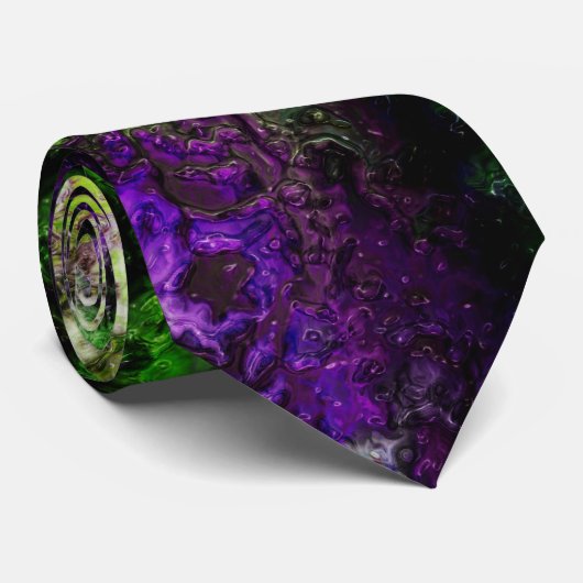 Cravate Violet verdoyant (Roulé)