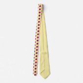 Cravate Violet violet Fleurs Mode Beurre Jaune tendance (Dos)