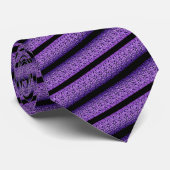 Cravate Violet - violet noir moderne (Roulé)