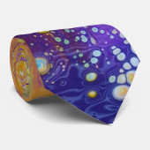 Cravate violette Abstraite (Roulé)