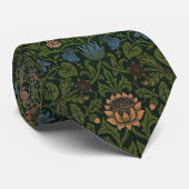 Cravate Violette de William Morris et fleur de Columbine (Roulé)