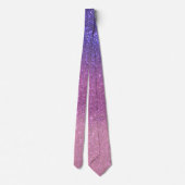 Cravate Violette Princesse Blush rose triple Parties scint (Dos)