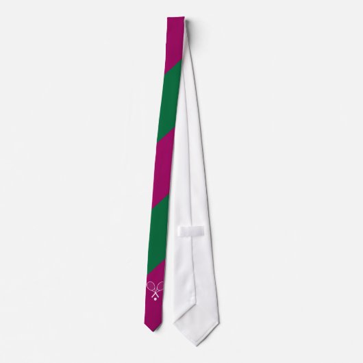 Cravate violette verte de Wimbledon (Dos)