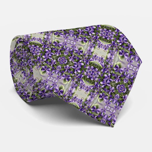 Cravate violettes dans un bocal de lune (Roulé)