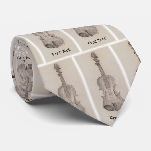 Cravate Violon de violon de frette pas (Roulé)