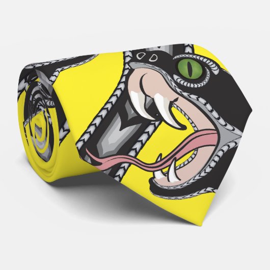 Cravate Viper Pit - Jaune (Roulé)