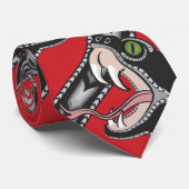 Cravate Viper Pit - Rouge (Roulé)