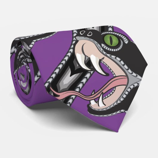 Cravate Viper Pit - Violet (Roulé)