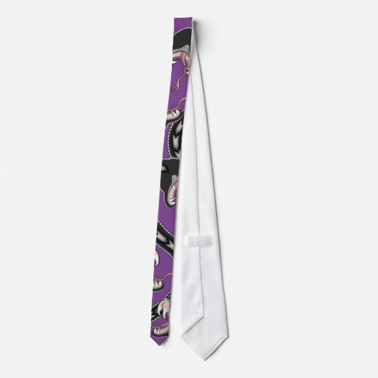 Cravate Viper Pit - Violet (Dos)