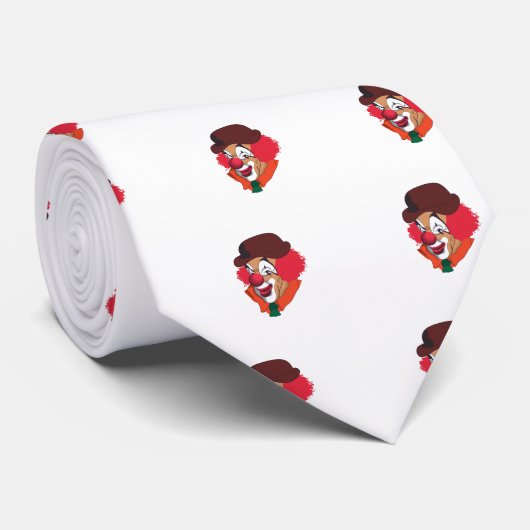 Cravate Visage de clown (Roulé)