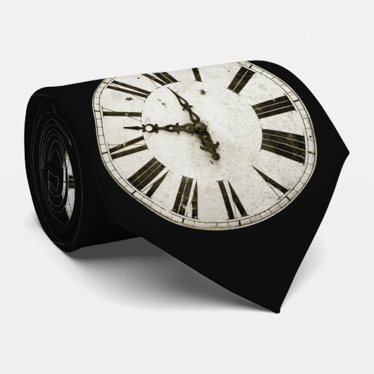 Cravate Visage d'horloge (Roulé)