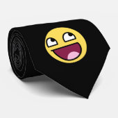 Cravate visage génial (Roulé)