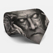 Cravate Visage malin du démon ancien (Roulé)