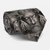 Cravate Visage malin du démon ancien (Roulé)