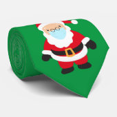 Cravate Visage Masque Noël Covid Père Noël Reindeer Cravat (Roulé)