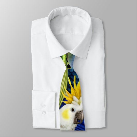 Cravate Visages d'oiseau de jungle (Attaché)