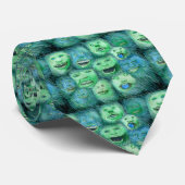 Cravate Visages drôles. Monstres de bande dessinée (Roulé)