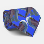 Cravate Visages pélicans, (Roulé)