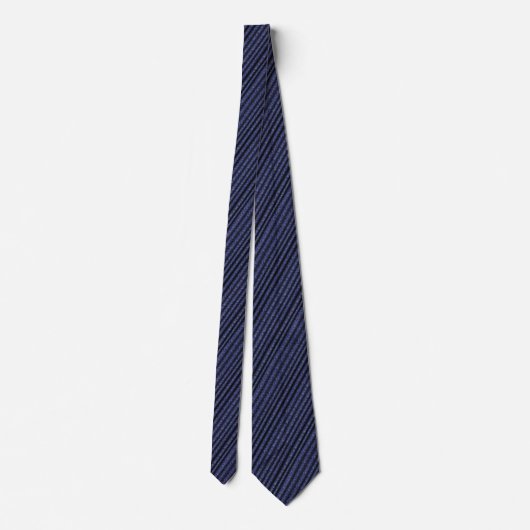 Cravate Viscount Bleu Bande CouTie (Dos)